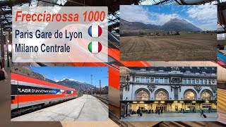 Paris to Milan on Frecciarossa1000 train in business class.