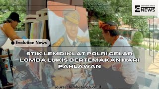 stik lemdiklat polri gelar lomba lukis bertemakan hari pahlawan