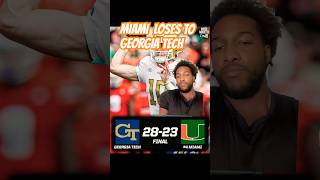 Miami Gets Upset by Georgia Tech!!