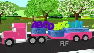 ABCD Alphabet Train song | 3D Animation Alphabet ABC Train Songs for children