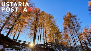 Postcard from "Tru di Lersc" the path of the larches · Alta Badia · Dolomites