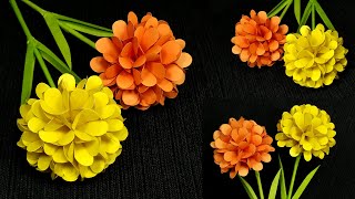 Paper flowers, how to make flowers with paper, flower making with paper, craft flower from paper