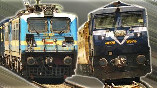 NAVY BLUE DIESEL and SKY BLUE ELECTRIC !! Indian Railways