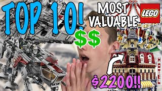 These LEGO Set Prices are CRAZY!! [Top 10 Most Valuable]