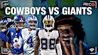 DANIEL JONES CAREER IS OVER!!! | DALLAS COWBOYS VS. NEW YORK GIANTS GAME HIGHLIGHTS | REACTION