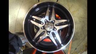 Cruiser Alloy Wheels 908 Impulse Black Machined