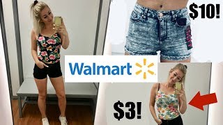 Can you find a summer wardrobe at WALMART?! Inexpensive summer clothing haul! At WALMART!