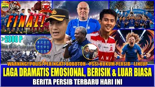 LAGA DRAMATIS EMOSIONAL🔥PESAN BOJAN BIKIN MERINDING😲PSSI HUKUM PERSIB📝BOBOTOH DILARANG⚠️LINEUP JUARA