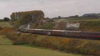 LNER A1 No 60163 heads  along eardington bank SVR 17 10 15