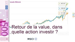 Retour de la value, comment investir en 2022 ?