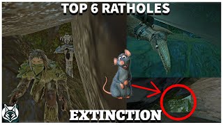 TOP 6 RATHOLE locations...| ARK SURVIVAL EVOLVE| EXTINCTION