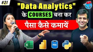 Tips to Monetize your Data Analyst course | ft.@techtip24| CA Sumit Mehta | Creators' Studio Ep. 21