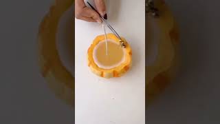 Pumpkin Candle Craft 🎃