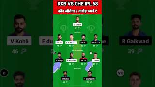 RCB vs CHE Dream11 Team Prediction Today 2024