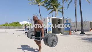 Muscle Beach Miami Fitness Lifestyle Aerial Stock Footage (May 2021)