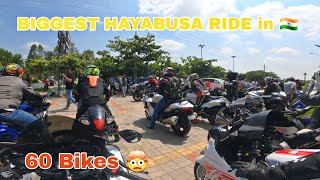 60 Hayabusas 🤯| Biggest rides in 🇮🇳💪| Hayabusa Day 🏁