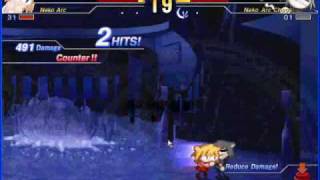 [Melty Blood AC] Shinryuu (Neko-Arc Chaos) vs Spyke (Neko-Arc)