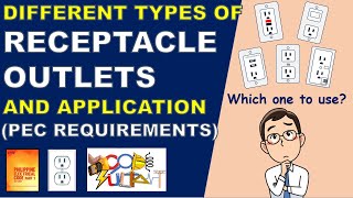 RECEPTACLE OUTLET TYPES AND APPLICATIONS  AS REQUIRED BY NEC & PEC