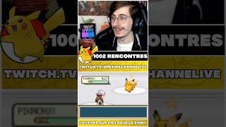 POKÉMON SHINY PIKACHU SUR POKÉMON ROUGE FEU ! 1/8192 ⭐#shorts #pokémon #pokemon #shinypokemon