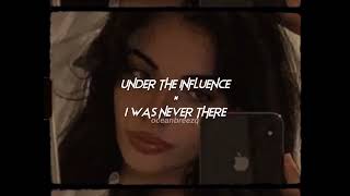 under the influence×i was never there (sped up+reverb) // tiktok version