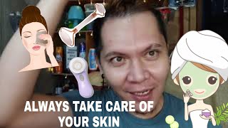 LET'S TAKE CARE OF OUR SKIN EVEN WE ARE IN QUARANTINE | mike88 vlogs