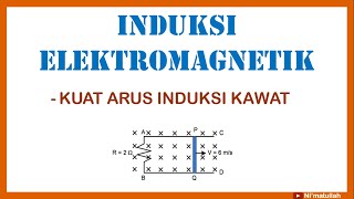 Pembahasan Soal Induksi Elektromagnetik | Kuat Arus Induksi Kawat (Hambatan) | Fisika SMA