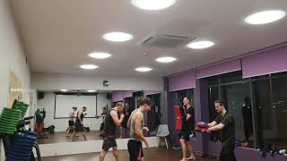 My kickboxing class. Jumping knees and 2 elbows