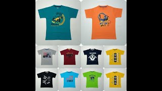 WHOLESALE BRANDED BIG BOYS T-SHIRTS 8YEAR 10Y 12Y 14 16YEARS 10COLORS EQUAL RATIO MASTER POLYPACKED