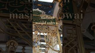 Madinah masjid nabwai inside view #bestvideo #shorts #mecca