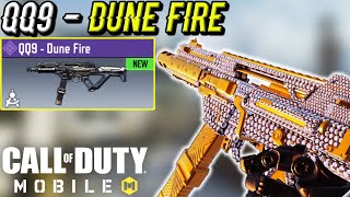 QQ9 DUNE FIRE BLUEPRINT WITH DIAMOND CAMO GAMEPLAY COD MOBILE