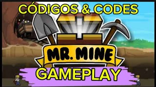 MR. MINE IDLE MINER CLICKER GAMEPLAY | CÓDIGOS MR. MINE IDLE MINER CLICKER | COMO JOGAR | PRESENTES