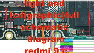 redmi 9 c light solution//redmi 9 c graphics problem ✅👍//schematic diagram