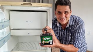 Como ligar uma geladeira na bateria de moto e economizar energia.