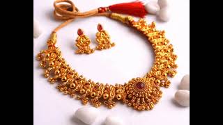 #kolhapuri necklace matt finish #with earrings #new collection