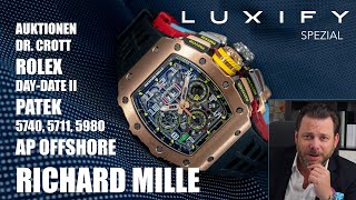 Richard Mille, Rolex, Patek & AP - 11 potenzielle Schnäppchen bei der 108. Dr. Crott Auktion...