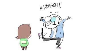 SANS, is SPOOKED by Chara!