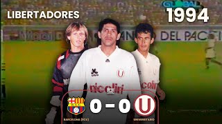 Barcelona SC (ECU) 0-0 Universitario | Año 1994 | Partido completo | Copa Libertadores⚽🎞