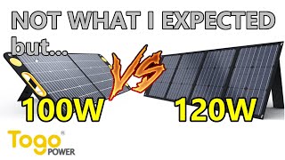 2 GREAT PORTABLE SOLAR PANEL OPTIONS from TOGO POWER: 100W and 120W