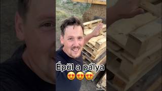 ÉPÜL AZ AIRSOFT PÁLYÁM!!!😍 #airsoft #vidékiman