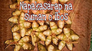 Napakasarap na Suman o Ibos | Hindi Dumidikit Sa Balat | Gatang-Gata | Super Linamnam