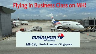 IN-FLIGHT VIDEO | Malaysia Airlines Business Class flight MH623 from Kuala Lumpur to Singapore