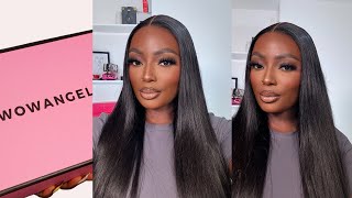 EASY CLOSURE WIG INSTALL FT WOWANGEL | 250% STRAIGHT SILKY WIG