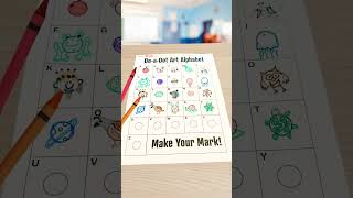 Do-a-Dot Art Alphabet Chart #shorts #dotday #alphabet #elementaryschool  #teacherresources