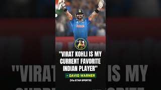 David Warner in Virat Kohli |#cricket #sports #viral #viratkohli #trending #sportsnews #worldcup2023