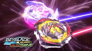 Bel vs Valt ENGLISH DUB (Full battle) | Beyblade Burst Quad-Drive Episode 4