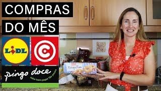 Compras de Supermercado do Mês de Julho - Lidl + Pingo Doce + Continente 🛒🧾