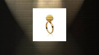 Ring with amber stone, classy design made from silver 925 gold plated, choose Your favourite ambe...