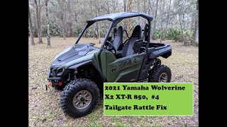 2021 Yamaha Wolverine X2 XT-R 850 #4 Tailgate Rattle Fix