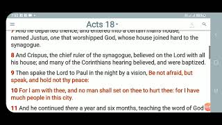 KJV-Daily Bible: a.m. Acts 18:1-28