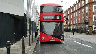 London Buses Route 11 Fulham Broadway - Liverpool Street New Routemaster